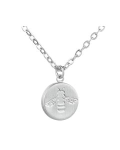 Little Taonga Round Busy Bee Necklace in silver