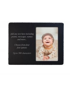 Personalised slate photo frame for any occasions