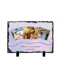 Personalised photo slate for Mum with message
