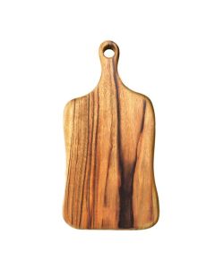 Solid wood paddle food serving boards made from Camphor