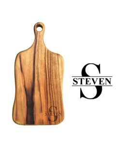 Solid wood food paddle boards personalised with initial and name design