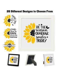 Sunflower affirmation picture frames