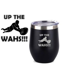 Up the Wahs Warriors rugby thermal cups