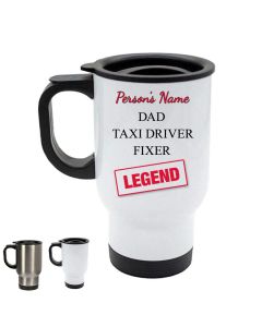 Personalised reusable travel mug for dad