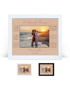 Wedding anniversary gift personalised timeline photo frames.