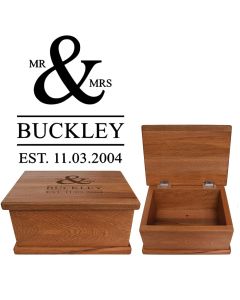 Wedding and anniversary keepsakes boxes made with New Zealand Rimu wood