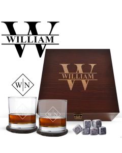 Gift set glasses and rum rocks for any occasion