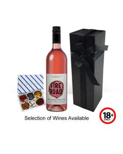 Wine and chocolates gift box