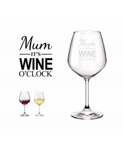 Funny engraved crystal wine glass for Mother's day