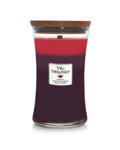 Large WoodWick Candle Sun Ripened Berries Trilogy