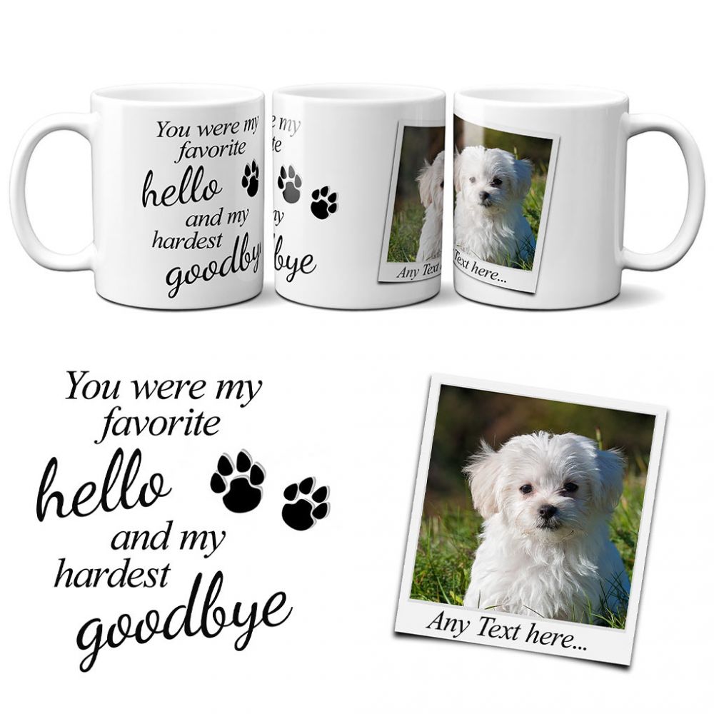 Dog Remembrance Gift Mugs Personalised