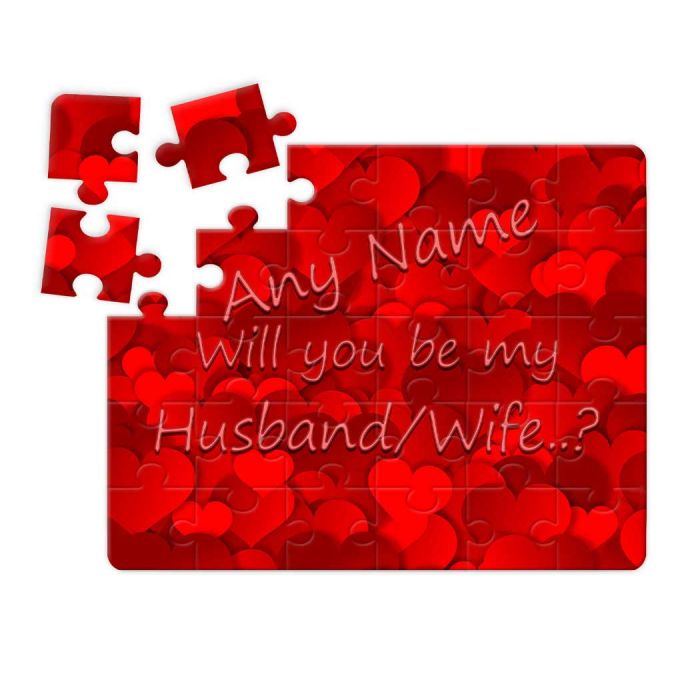Personalised Proposal Jigsaw Puzzles A Fun Way To Propose