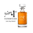 1st Father's day gift decanter with personalised design