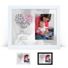 Personalised our first Mother's Day gift photo frames.