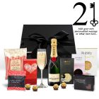 Champagne gift boxes for women's 21st birthday gifts.