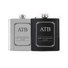 Personalised hip flasks for 50th birthday gift