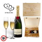 Personalised Champagne gift sets for anniversaries in New Zealand.