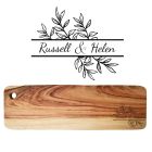 Engraved solid wood platter boards unique gifts for couples in NZ