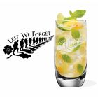 Lest we forget Anzac remembrance, highball cocktail glasses.