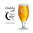 Personalised beer glass for dads