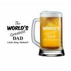 The world's greatest dad beer glass