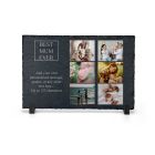 Personalised best mum ever photo frame with six images.