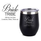 Bridal party personalised gifts thermal cups bride tribe design.