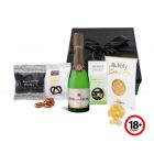 Bubbles and gourmet treats gift box.