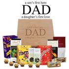 Dad a son's first hero and daughter's first love chocolate filled gift box