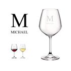Personalised Italian crystal wine glasses for Christmas gifts