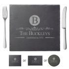 Personalised slate placemats