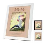 Custom I love you mum photo frames with Beech wood inlay.