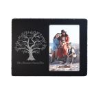 Personalised family tree slate photo frame