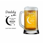 Personalised beer glass gift for dad