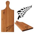 Reclaimed Rimu wood platter boards engraved with a Kiwiana themed Fern design