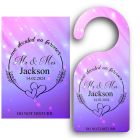 Personalised we decided on forever door hangers gift for couples on their wedding.