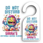 Personalised Disturbed Monster Door Hangers