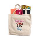 Personalised gin not gym tote bag
