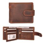 Tan brown leather wallets for men in New Zealand