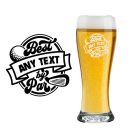 Personalised beer glasses gift idea for people that play golf in NZ