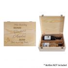 Personalised double bottle gift box for a teachers thank you gift