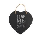 Heart shaped hanging sign for Mum