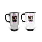 Personalised travel mug for women that love dogs