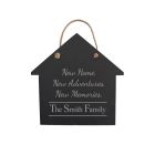 Personalised new home slate sign