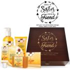 Manuka honey gift box with personalised design for sisters