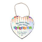 Heart shaped hanging stone thank you gift for teachers