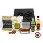 Glenfiddich and Grants whisky gift boxes with treats.
