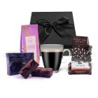 Coffee and chocolates gourmet gift set.
