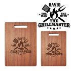The man the myth the grillmaster personalised solid wood chopping boards.