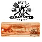 Grill master extra large grazing platter wood boards with a personalised design